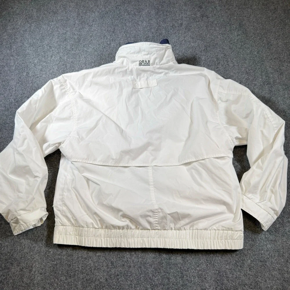 Gear For Sports 2002 Winter Olympics Windbreaker Jacket Small White Vintage